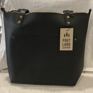 Portland Leather Midnight Black Tote